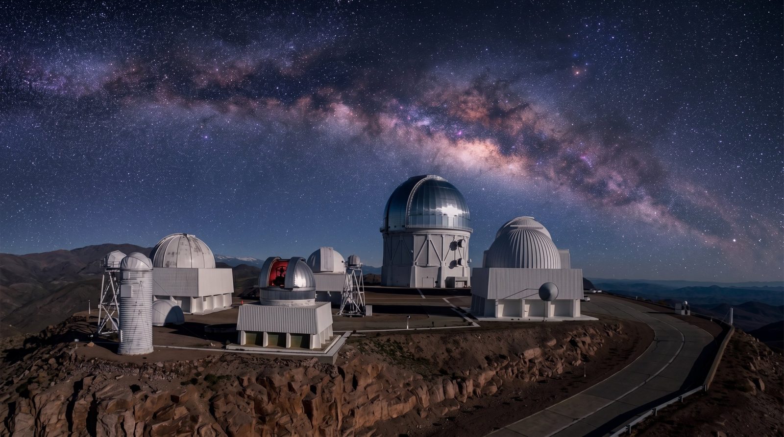 Observatorio bajo la Vía Láctea en el Valle del Elqui